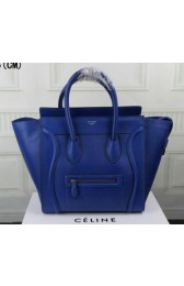 Celine Luggage Mini Tote Bag Grainy Leather Ci3308 Royal VS08707