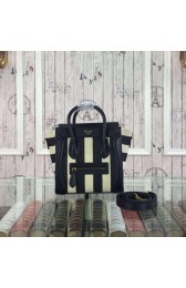 Celine Luggage Nano Bag Fabric CTA3309 Black&White VS00237
