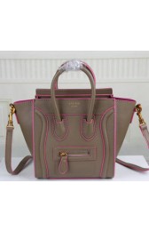 Celine Luggage Nano Bag Original Leather C3308S Khaki VS07890