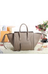 Celine Luggage Phantom Square Tote Bag 3341 in Light Khaki Clemence Leather VS00456