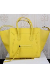 Celine Luggage Phantom Tote Bag Ferrari Leather CT3341 Yellow VS00405
