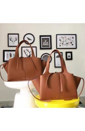 Celine Medium Tri Fold Shoulder bag in Brown Calfskin 030401 VS03116