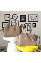 Celine Medium Tri Fold Shoulder bag in Light Grey Calfskin 030401 VS00535
