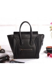 Celine Micro Luggage 3307 in Black Original Leather VS05564