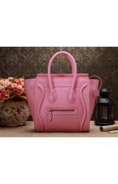Celine Micro Luggage 3307 in Cherry Pink Original Leather YD VS07959