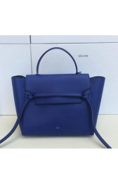 Celine mini Belt Bag Original Leather C98311 Blue VS08797