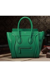 Celine Mini Luggage 3308 in Green Clemence Leather VS07000