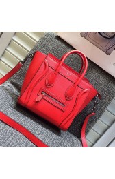 Celine Nano Luggage Original Leather Cherry CL180910 VS08637