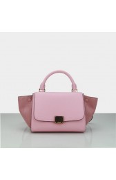 Celine Nano Trapeze Bag Grainy&Nubuck Leather C88038 Pink VS00997