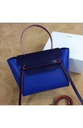 Celine Small Belt Bag Original Leather CLA98311S Blue&Black VS01983