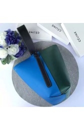 Celine Small Twisted Cabas in Green and Blue Smooth Calfskin C072068 VS07388