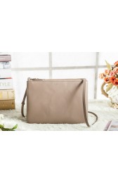 Celine Trio Crossbody Messenger Bag 3000 in Light Khaki Original Calfskin Leather VS09060
