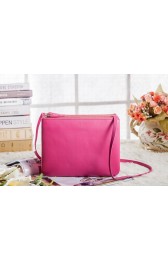 Celine Trio Crossbody Messenger Bag 3000 in Rose Red Original Calfskin Leather VS03663