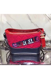 Chanel Chanel's Gabrielle Small Hobo Bag Red & Navy Blue A91810 VS02172