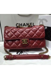 Chanel Red Quilted Calfskin Perfect Edge Bag Gold A14041 VS09015