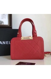 Chanel Small Label Click Shopping Bag Red A93731 VS02552