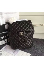 Chanel Urban Spirit Quilted Lambskin Backpack Black Silver Hardware 170302 VS06576