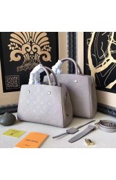 Cheap Fake Louis Vuitton Monogram Empreinte Montaigne MM Light Grey M42296 VS04234