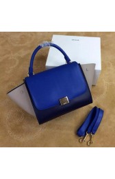 Cheap Imitation Celine mini Trapeze Bag Original Leather CTA3345 Blue&Black&Khaki VS02134