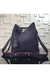 Cheap Replica Louis Vuitton Soft Calfskin Lockme Bucket Indigo M54677 VS05824