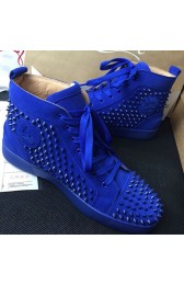 Christian Louboutin Louis Spikes Flat Blue CL1240 VS02615