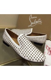 Christian Louboutin White Rollerboy Spikes CL1210 VS06071