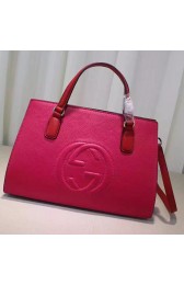 Copy 1:1 Gucci Soho Leather Top Handle Bag Rose 431571 VS07546