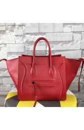 Copy Celine Luggage Phantom Tote Bag Original Leather C16725 Red VS04189