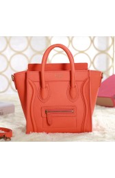 Copy Celine Nao Luggage 3309 in Orange Original Leather VS08254