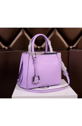 Copy Fendi 2Jours Tote Bag Original Leather 8B27250 Violet VS03782
