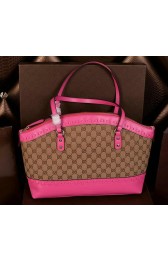 Copy Gucci Laidback Crafty Canvas Top Handle Bags 339002 Rose VS02890