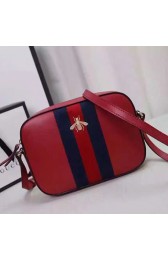 Copy Gucci Leather Shoulder Bag 412008 Red VS08152