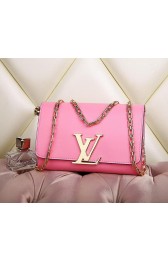 Copy High Quality Louis Vuitton Chain Louise Shoulder Bag M94335 Pink VS07367