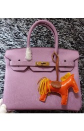Copy Hot Hermes Birkin 30CM Tote Bags Litchi Leather H30LI Lavender VS00906