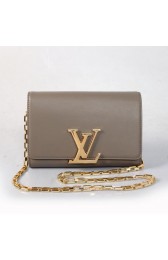 Copy Louis Vuitton Chain Louise Shoulder Bag M92465 Grey VS07949