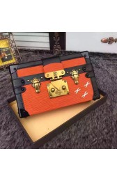 Copy Louis Vuitton Epi Leather Petite Malle M5001N Orange VS09003