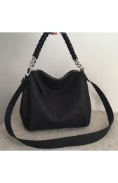 Copy Louis Vuitton Mahina Calfskin Babylone Chain BB Noir M51224 VS05803