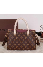 Copy Louis Vuitton Monogram Canvas Pallas Tote Bag M41243 Burgundy VS07580