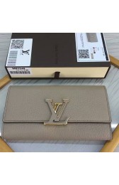 Copy Louis Vuitton Taurillon Leather Capucines Wallet Galet M61471 VS05880