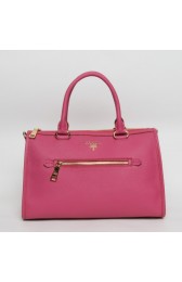Copy Prada Original Calfskin Leather Top Handle Bag BL0805 in Peach XZ VS03387