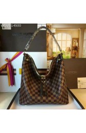 Copy Top Louis Vuitton Damier Ebene Canvas Duomo Hobo Bag M41861 VS00770