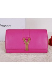 Copy Yves Saint Laurent Chyc Travel Case Smooth Leather Y7141 Rose VS03178