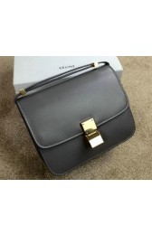 Designer Celine Classic Box Small Flap Bag Smooth Leather C11042 Grey VS02955