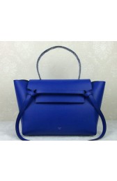 Designer Imitation Celine Small Belt Bag Original Leather C98312 Blue VS08958