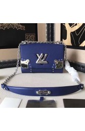 Designer Imitation Louis Vuitton Epi Leather Twist MM Blue M42364 VS06719
