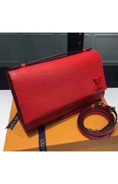 Designer Louis Vuitton Epi Leather Clery Pochette Red M54537 VS09682