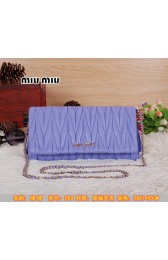Designer miu miu Matelasse Leather Flap Shoulder Bag BL089 Violet VS08796