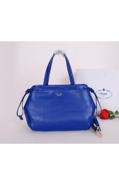 Designer Prada Soft Calf Leather Tote Bag BR5104 Royal VS00270