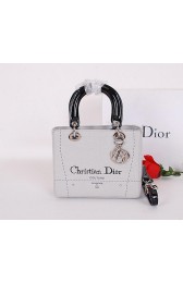 Dior Cruise 2015 Show Original Canvas Lady Dior Bag CD9926 White VS03241