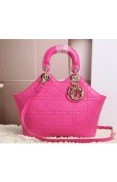 Dior Panarea Sheepskin Leather Tote Bag CD0699 Rose VS03940